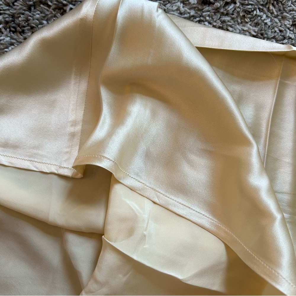 Reformation Layla Silk Midi Skirt - Sugar - Picture 8 of 11